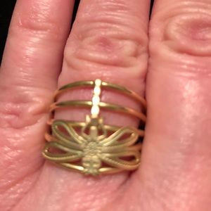 Gold Butterfly Fashion Ring